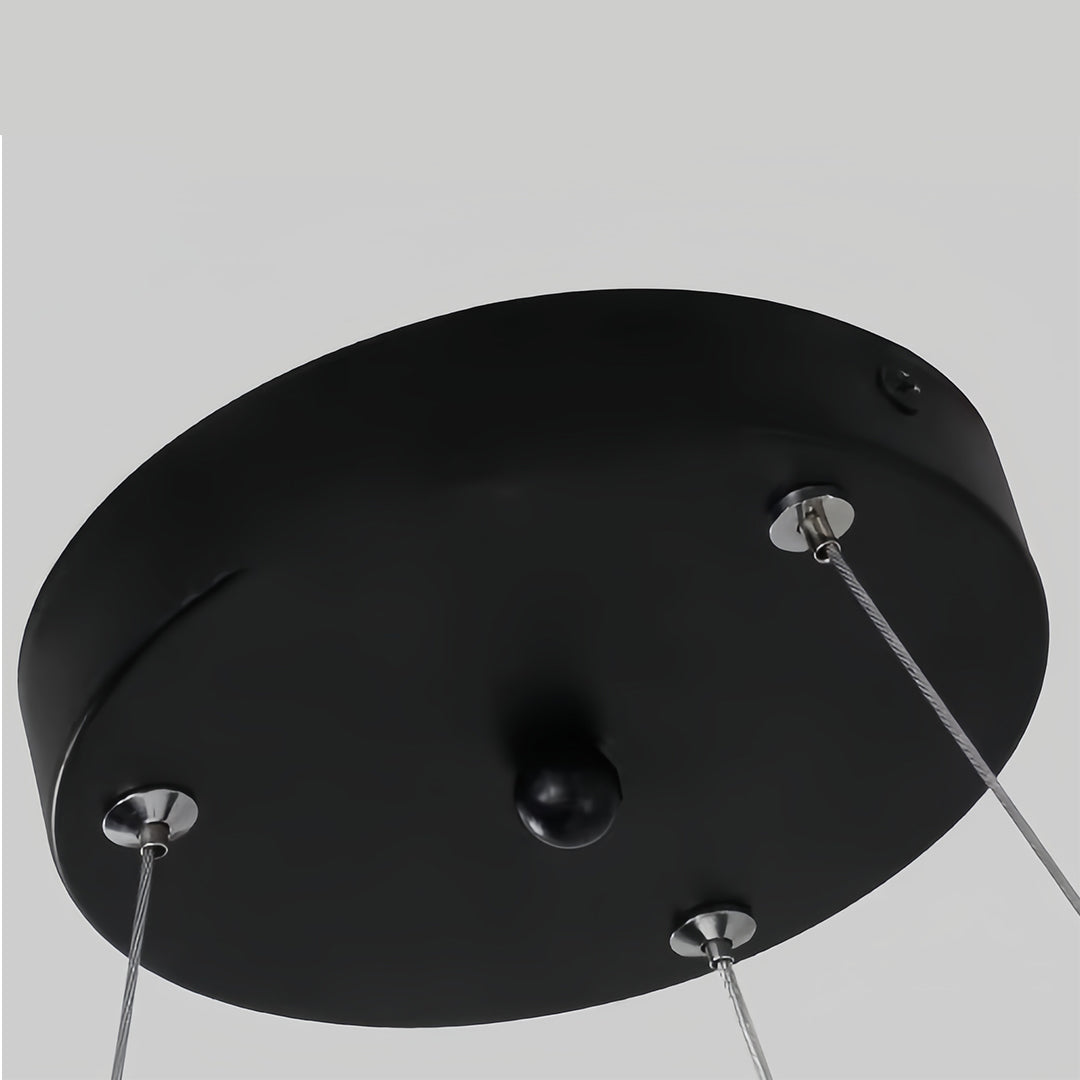 Modern Black Chandeliers Creative LED Multi-diamond Ceiling Light