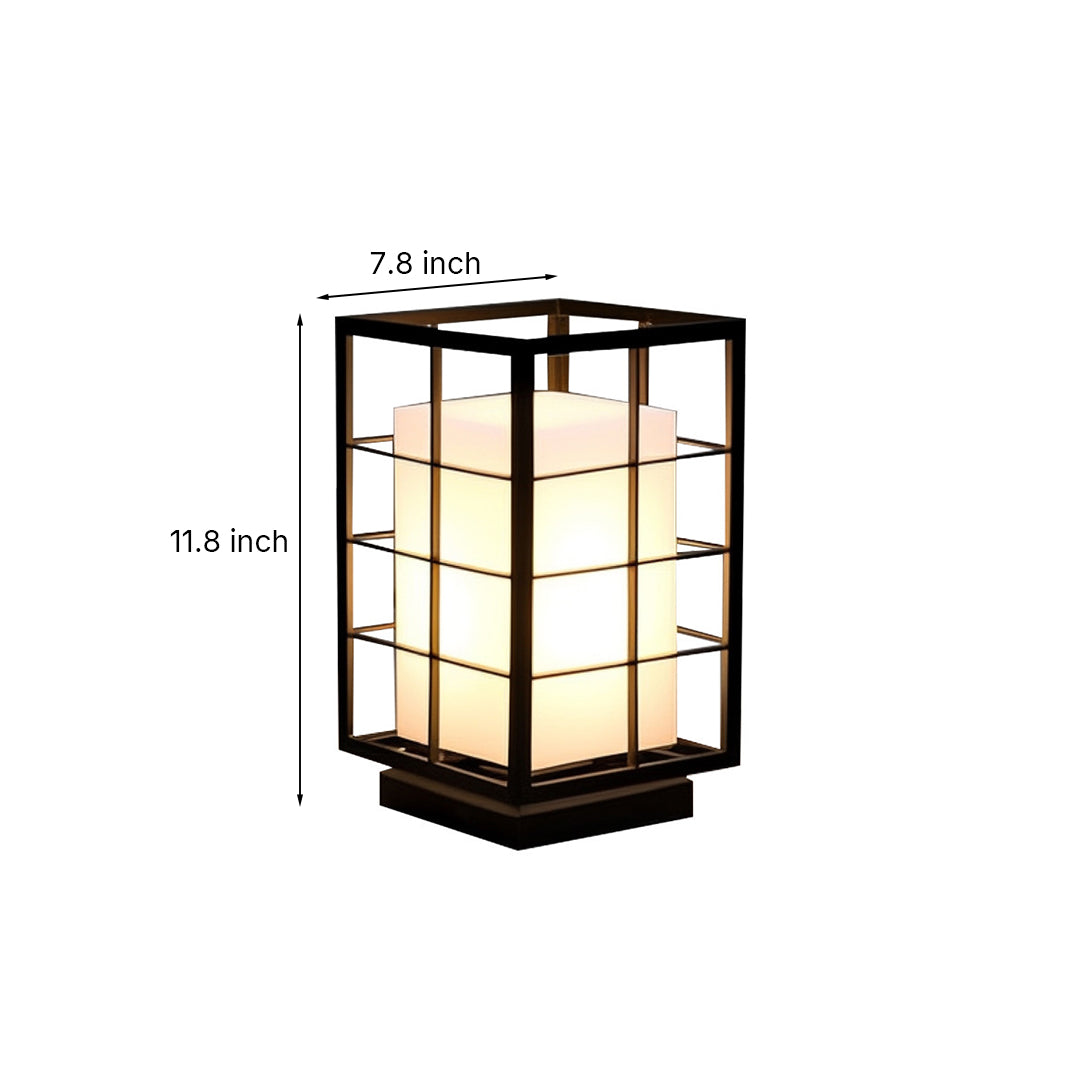 Black Modern Japanese Outdoor Lanterns Waterproof Garden lights