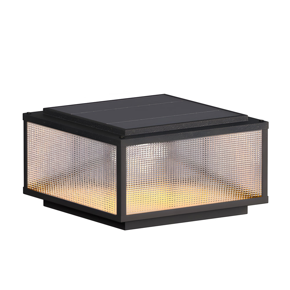 Outdoor Pillar Light Fixtures Cast Aluminum Square Waterproof