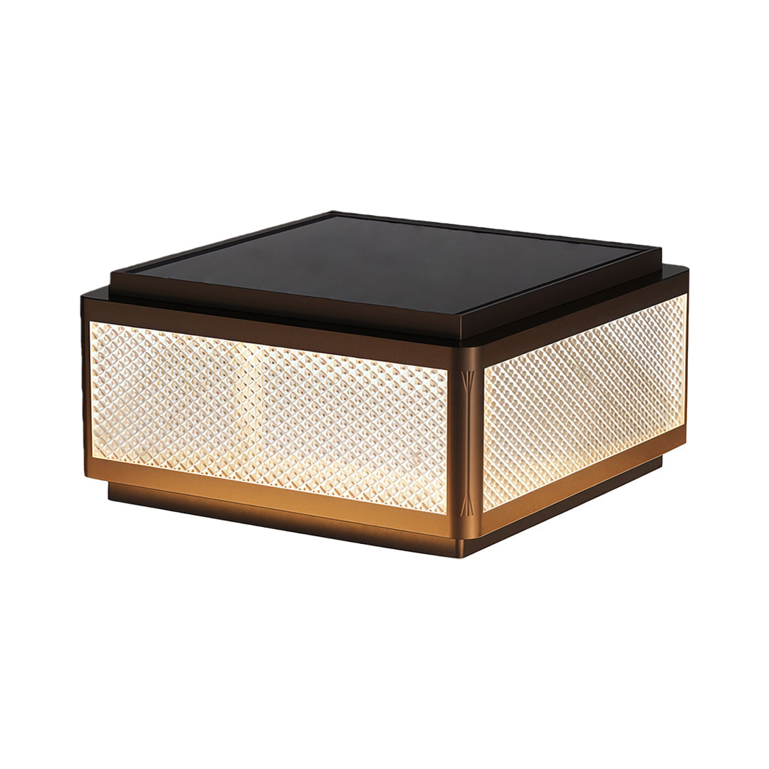 Square Outdoor Pillar Lights Minimalist Waterproof Light