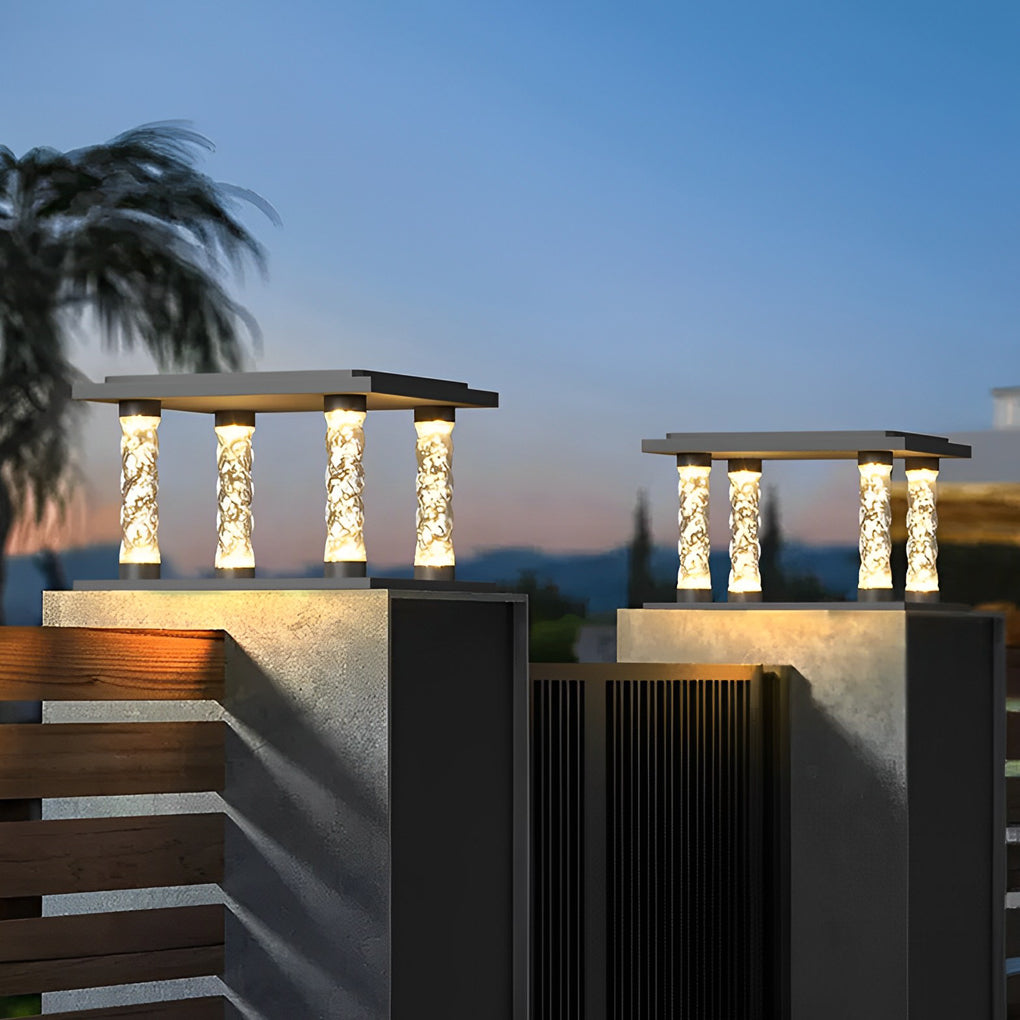 Square Pillar Lamp Modern Bubble Column Waterproof LED Light