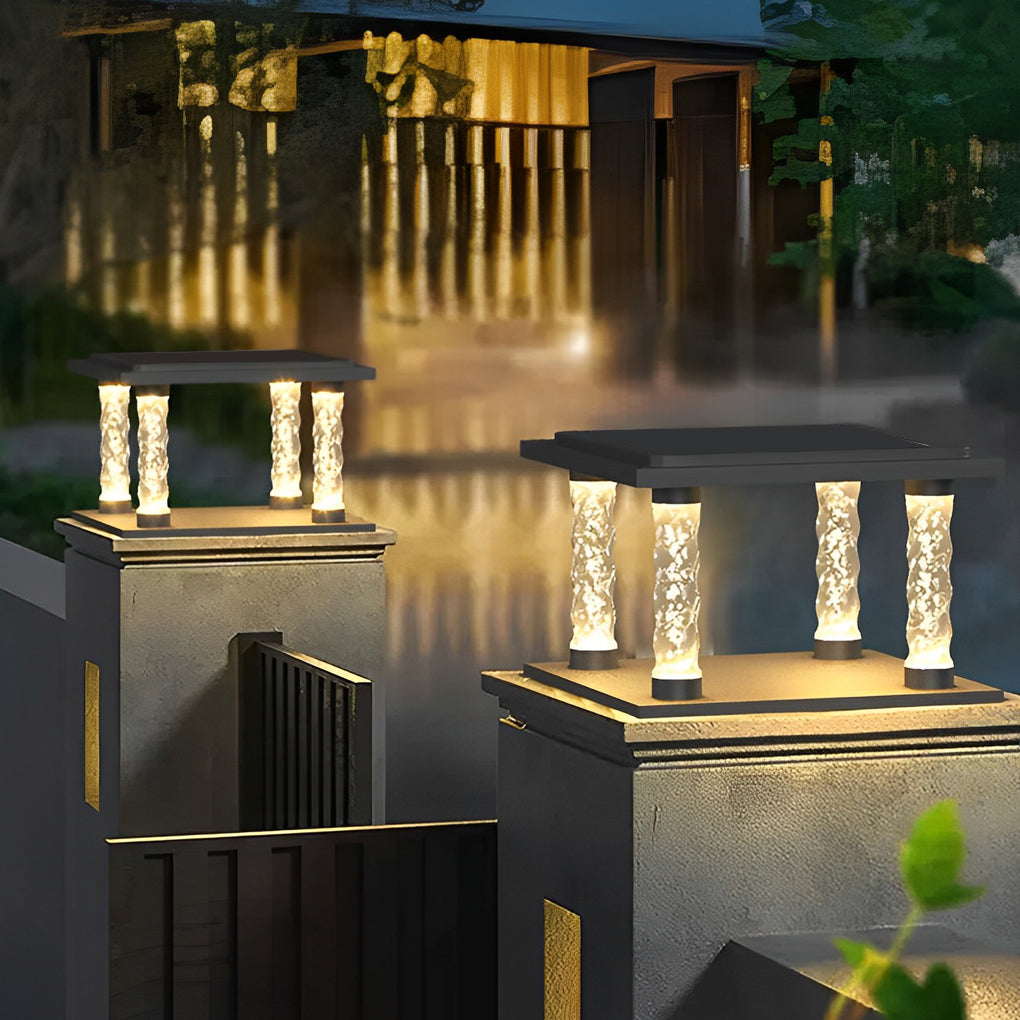 Square Pillar Lamp Modern Bubble Column Waterproof LED Light