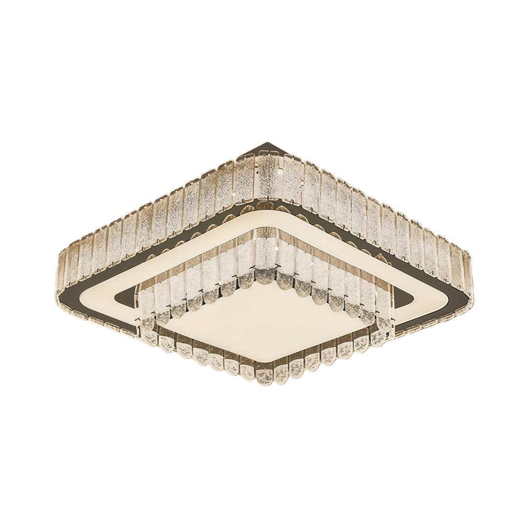 Modern Flush Mount Light Fixtures Luxury Crystal Light