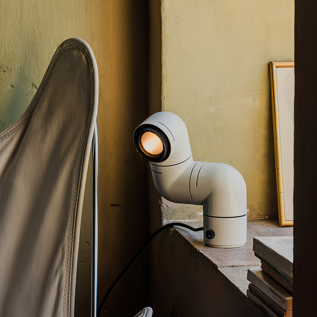 Statement Table Lamps Creative Pipe Modern Rotating Lamp