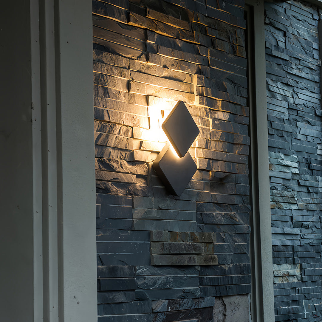 Outdoor Lighting Sconce Waterproof European Style Geometric Lamp