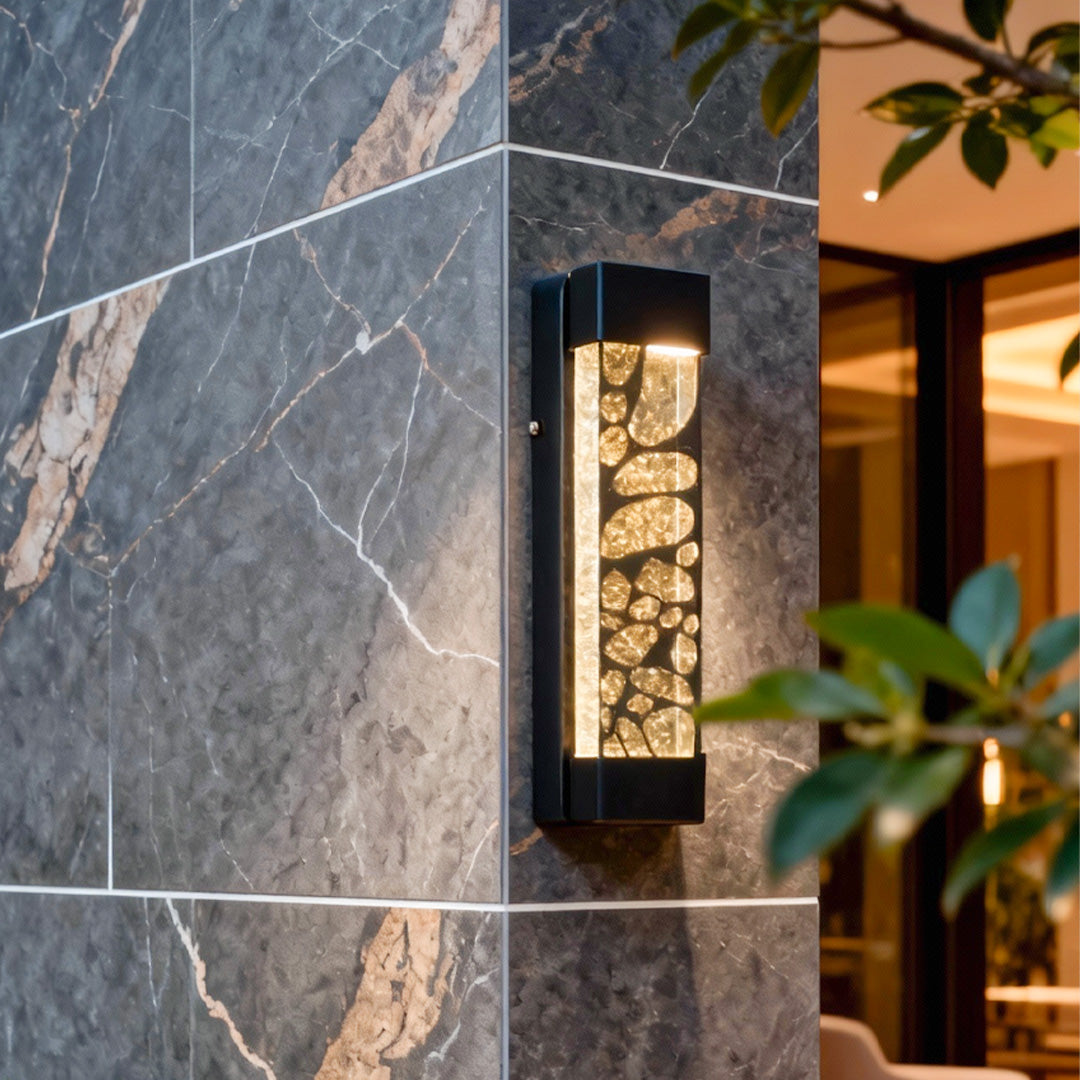 LED Linear Wall Light Outdoor Waterproof Crystal Light