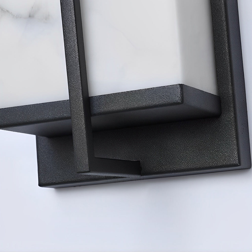 Stone Wall Sconce Lighting Modern Square LED Alabaster Wall Lamp