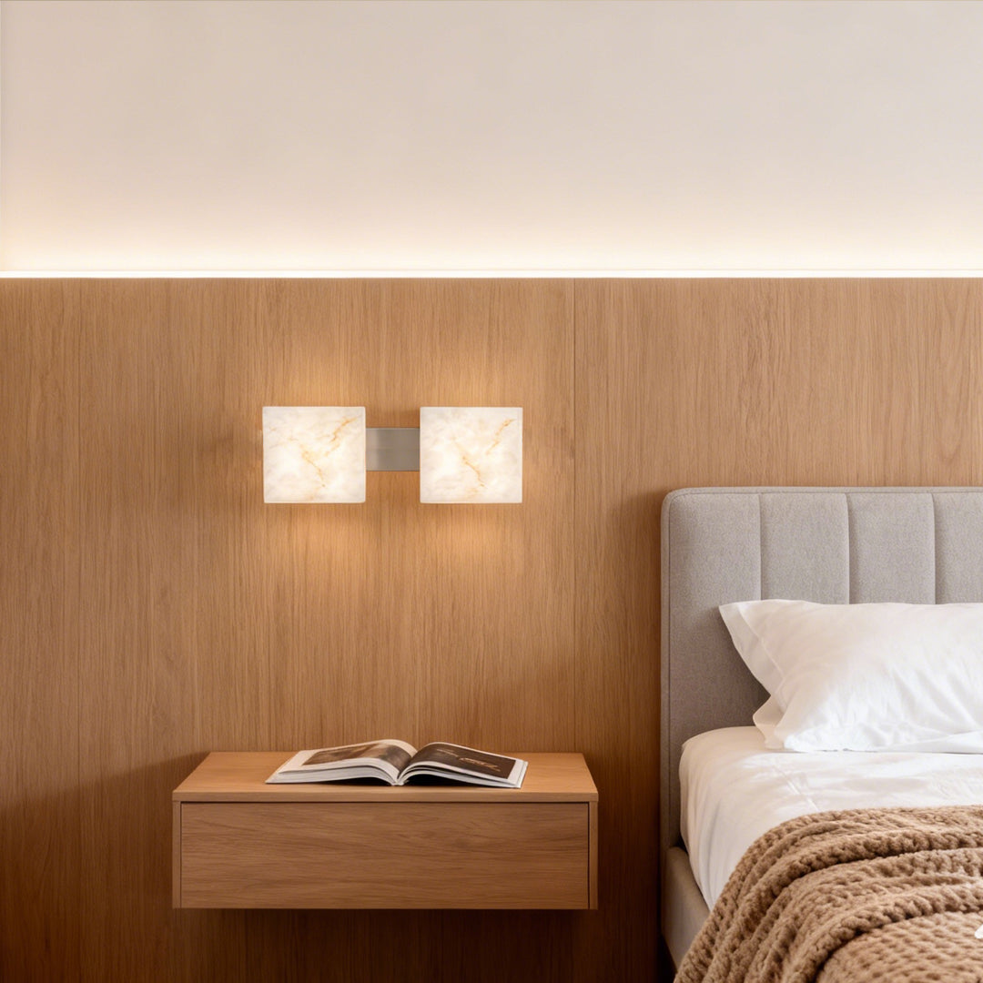 Stone Wall Sconce Lighting Modern Metal Aluminum Lamp