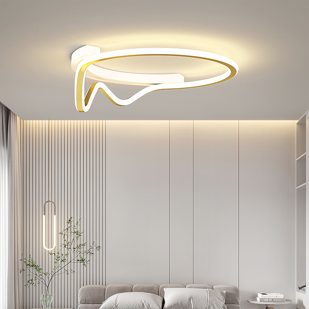 Geometric Flush Mount Light Minimalist Personality LED Design Light