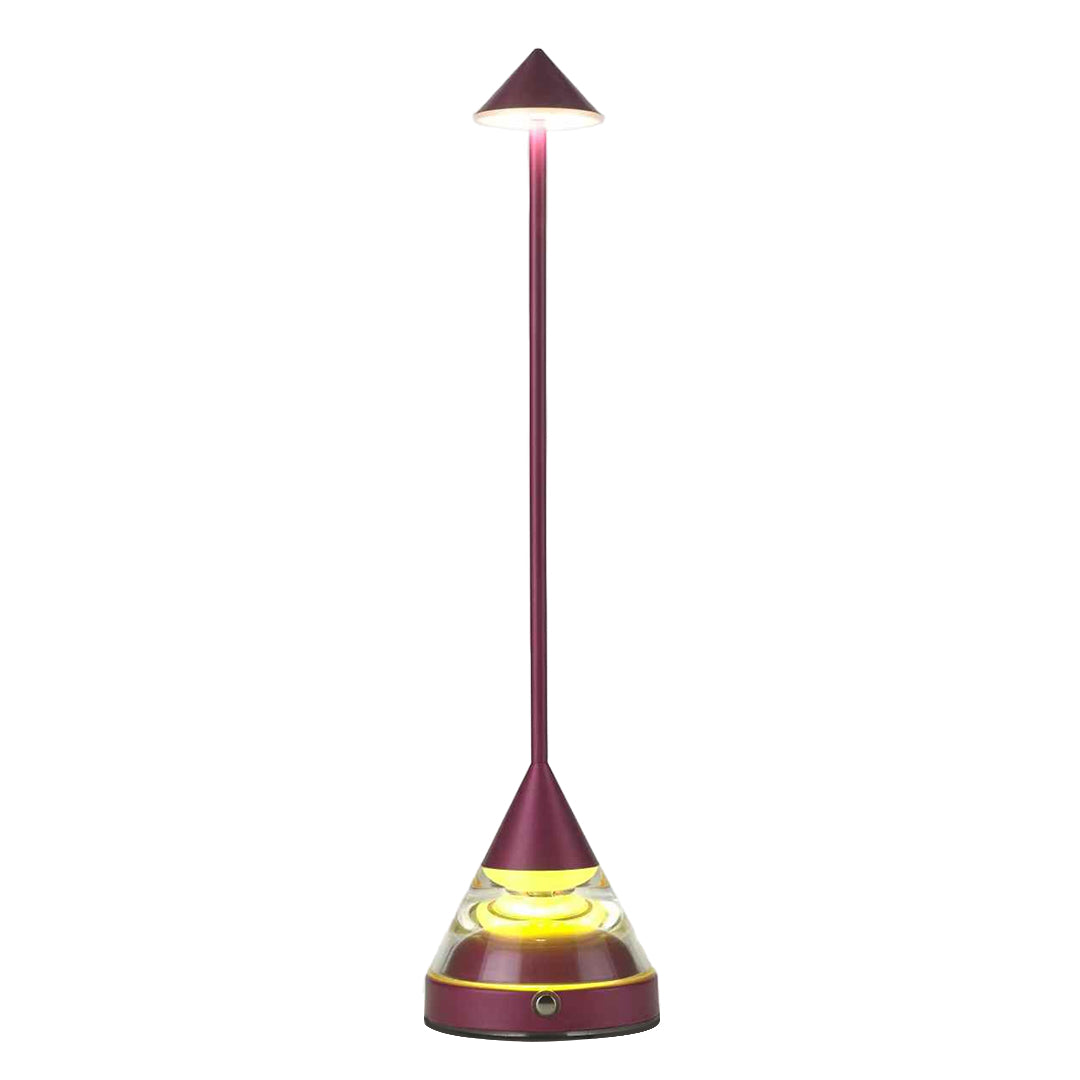 Unique Small Table Lamp Creative Pointed Aluminum Iron Accent Light