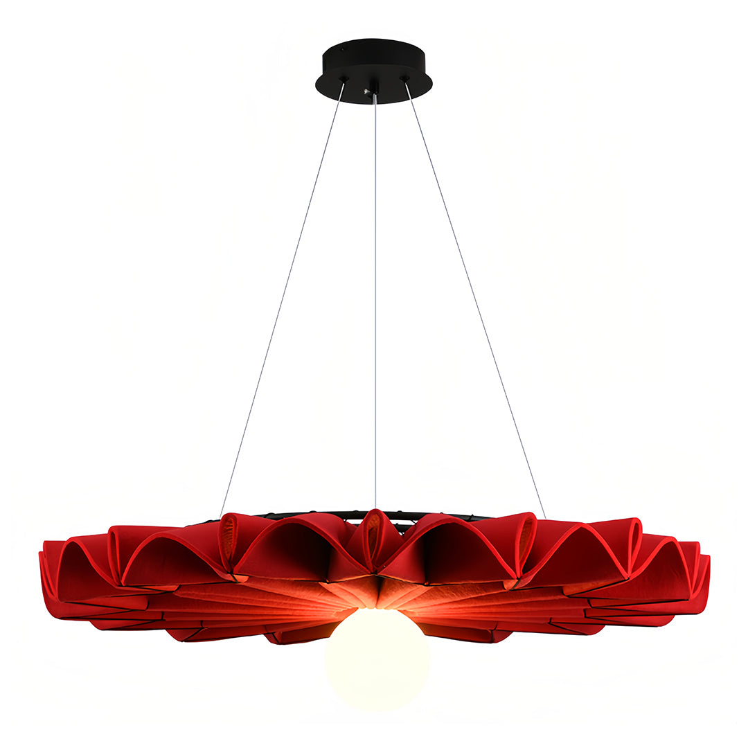 Cloth Chandelier Large Diameter Noise Reduction Felt Ceiling Lights
