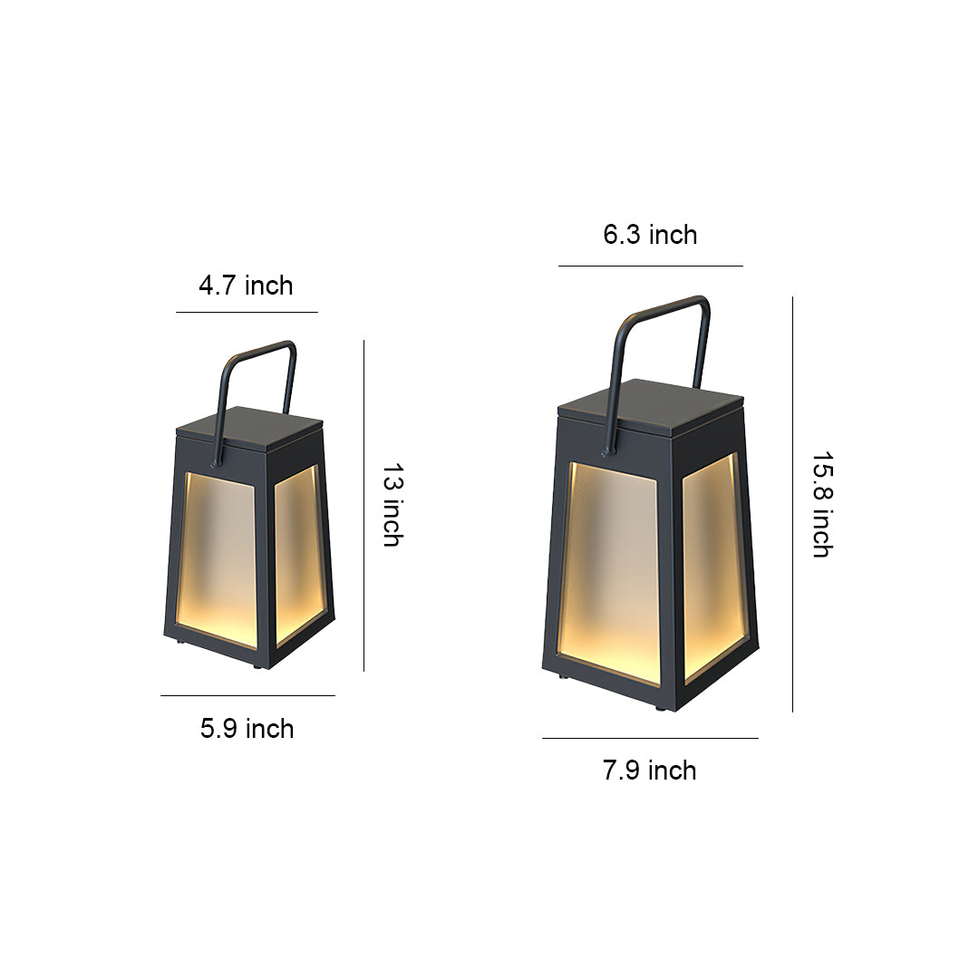 Camping Lantern Black Finish Waterproof Chic Light