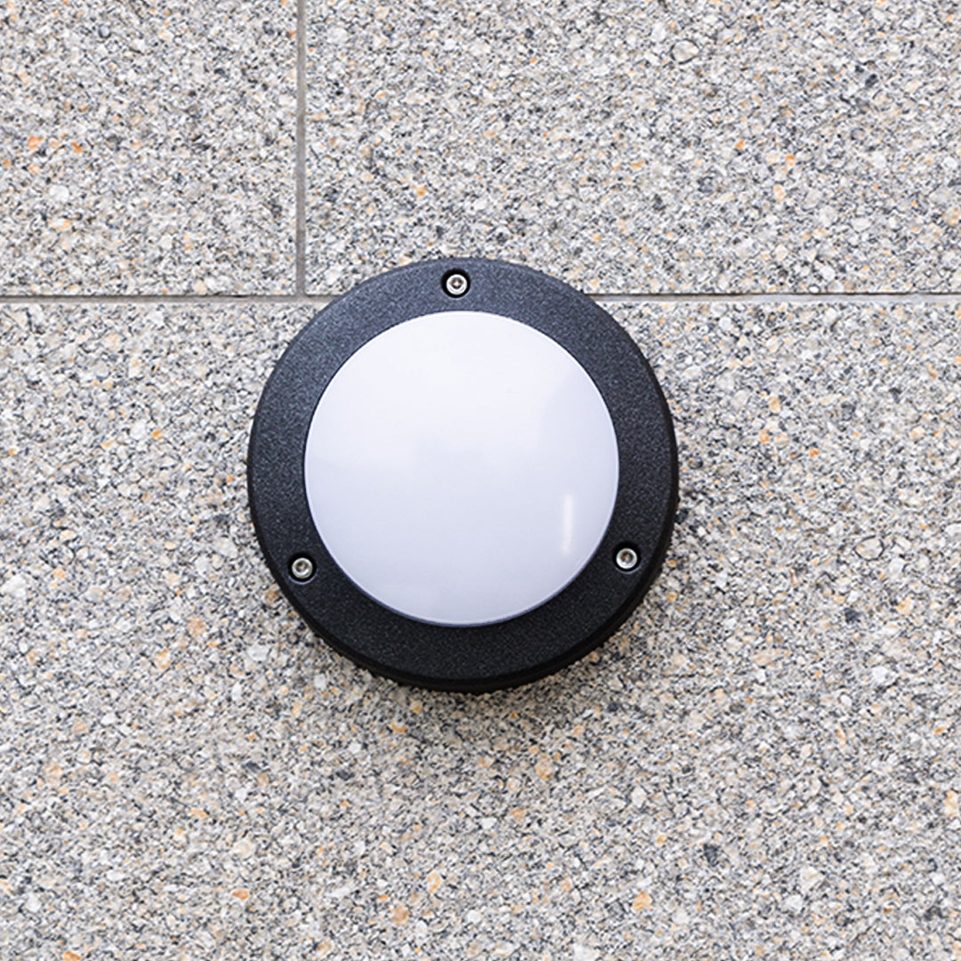 Round Outdoor Wall Lights Waterproof Minimalist Style