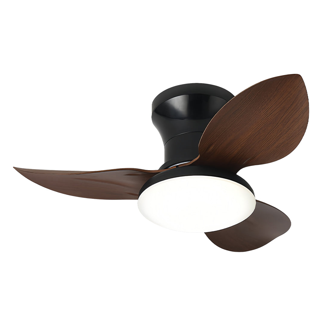 Ceiling Fan with Dimmer Light Modern Small 3-Blade and Remote Quiet