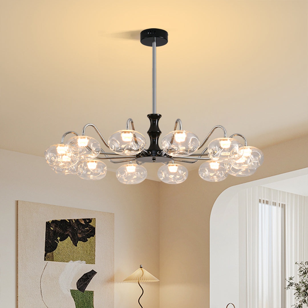 Magic Bean LED Art Glass Chandelier French