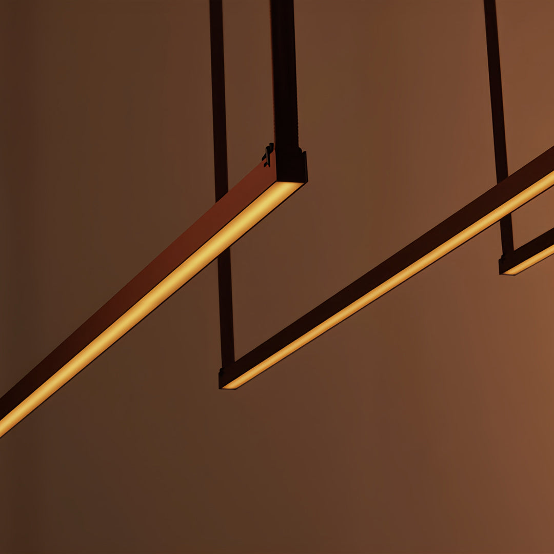Long Pendant Light Fixture Nordic Minimalist Linear Ceiling Light