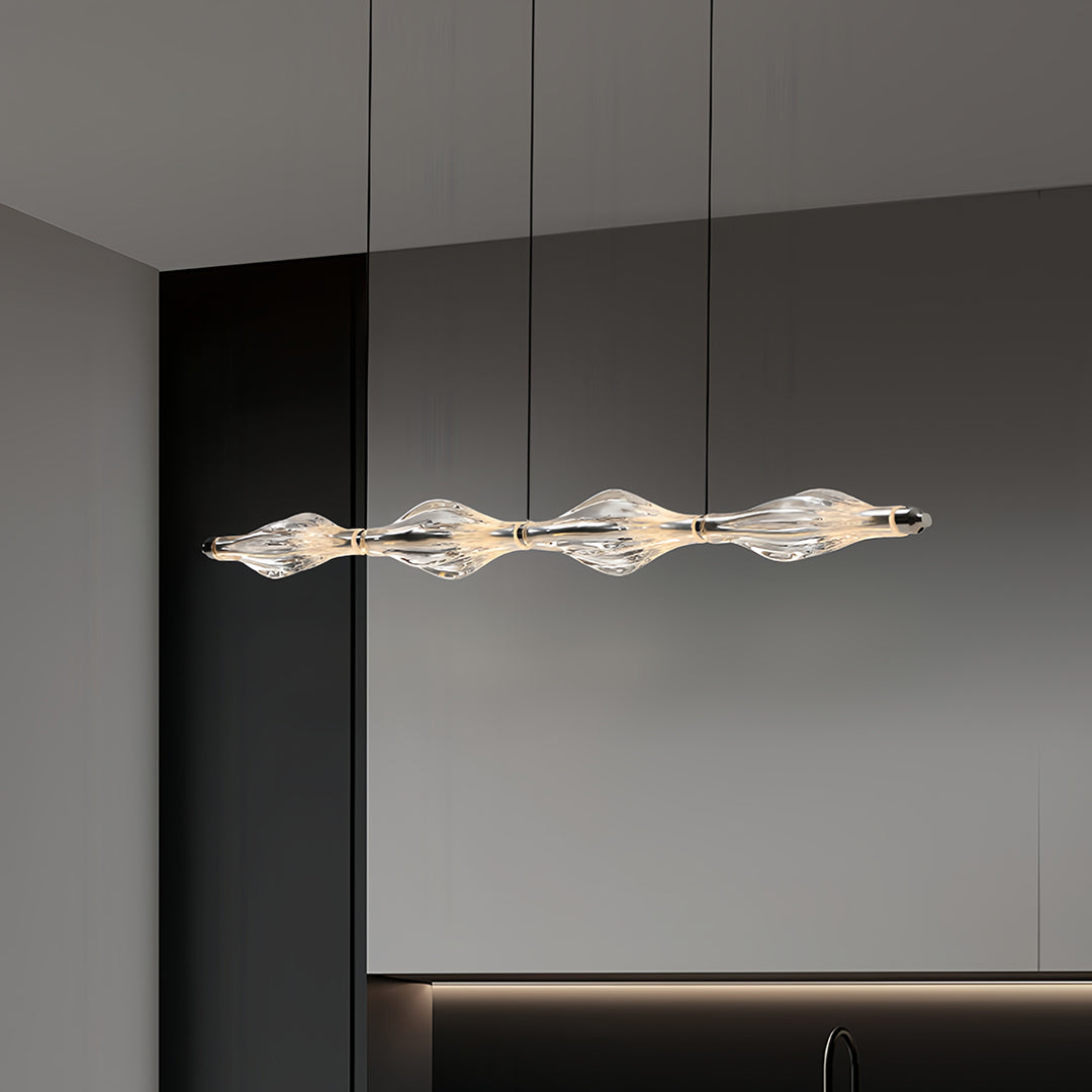 Crystal Pendant Lights for Kitchen Island Modern Minimalist LED Light
