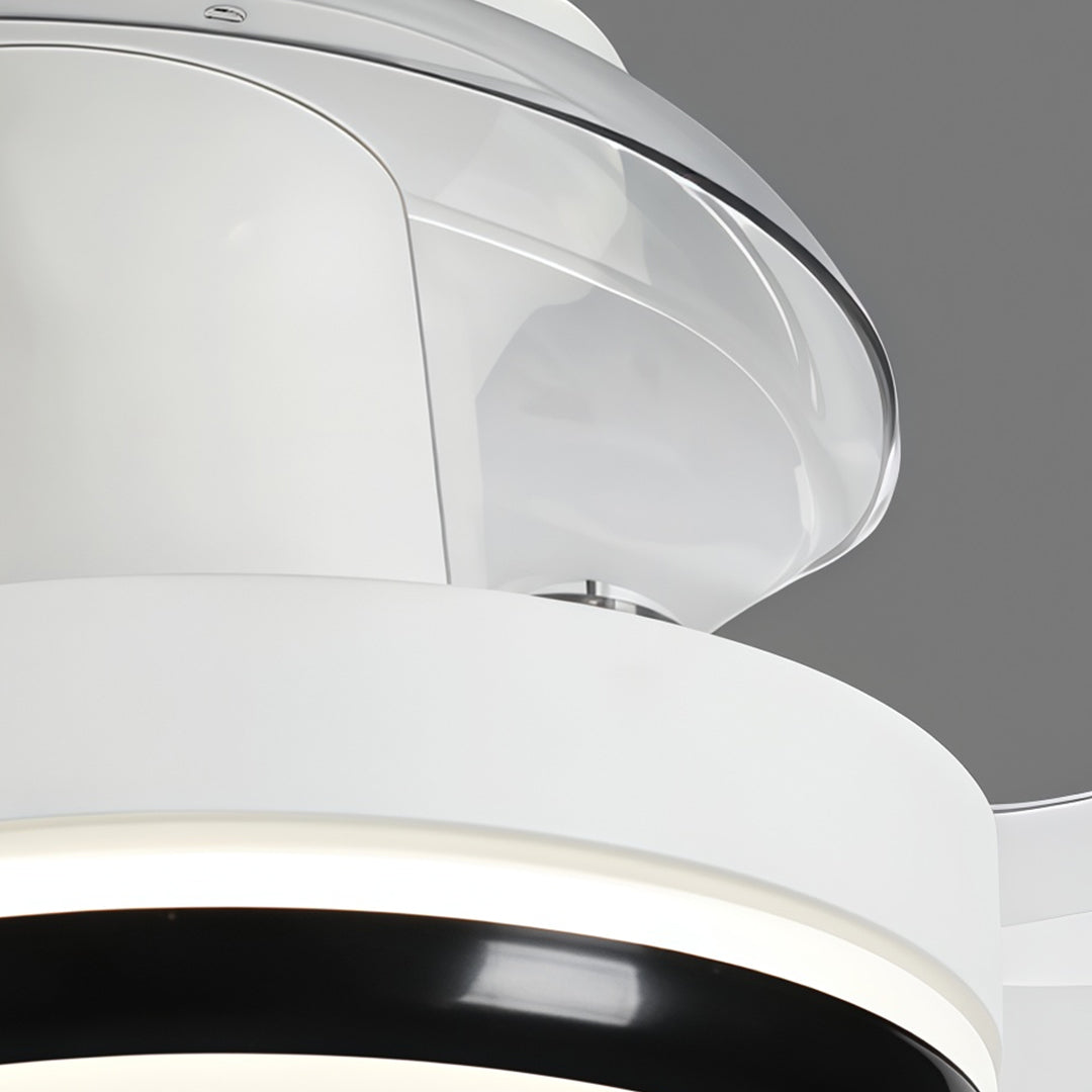 Ceiling Fan with Remote Light Minimalist Dimming LED 3-Blade Fan Lamp