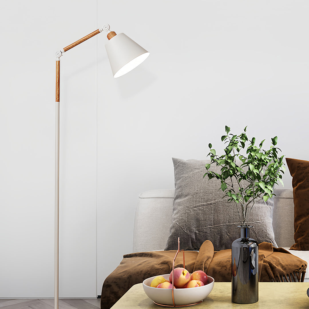 Metallic Floor Lamp Modern Adjustable Standing Lamp