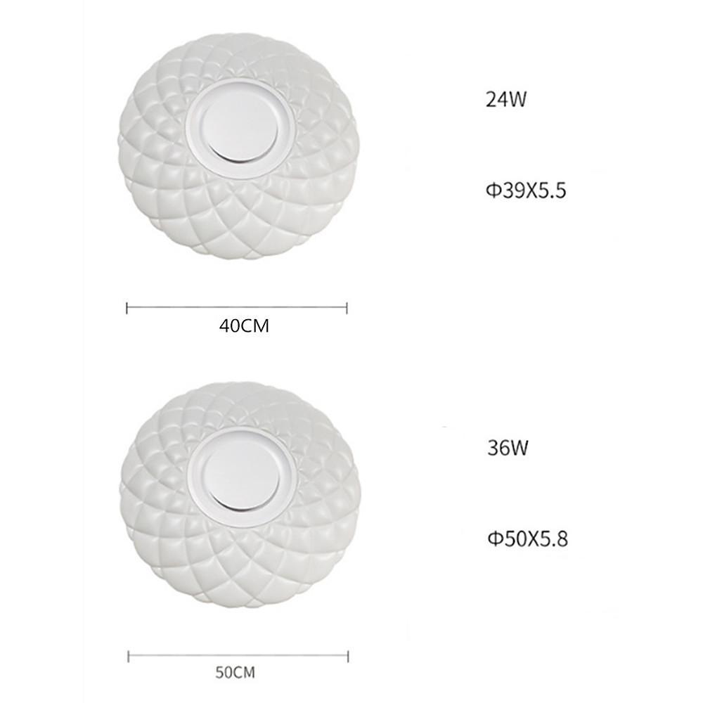 Metal Acrylic Flush Mount Ceiling Light Dimmable Unique LED Light