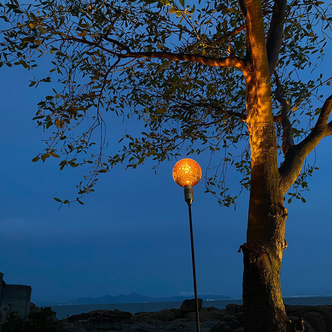 Path Landscape Lighting Outdoor Round Reed Decorative Light