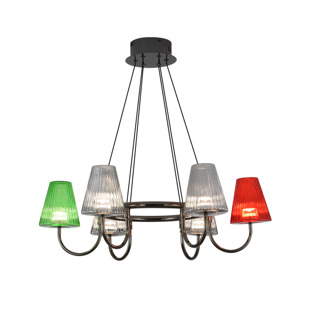 Branch LED Suspension Chandelier American Modern Glass Ceiling Lighting