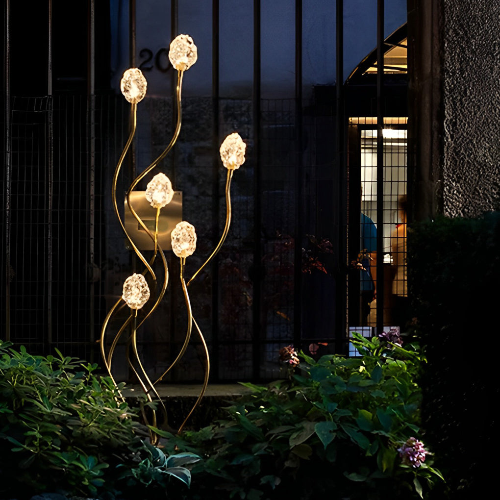 Syphasera Standing Lamp Sprout Shape LED Modern Landscape Light