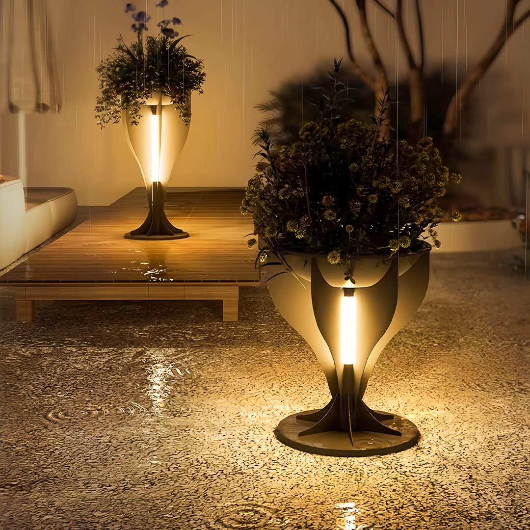 Lighted Planter Outdoor Waterproof Openwork Landscape Light