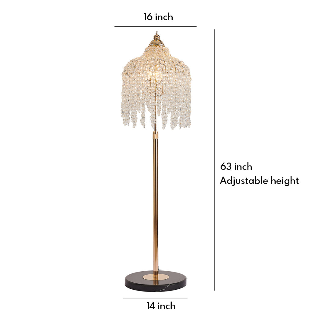 Luxury Crystal LED Floor Lamp