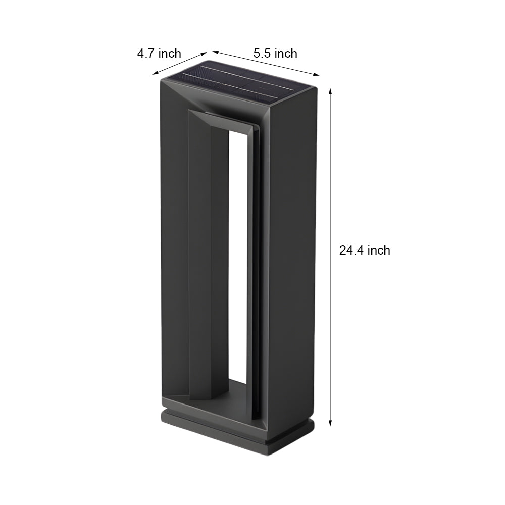 Outdoor Arch LED Solar Lawn Lights Modern Minimalist Style