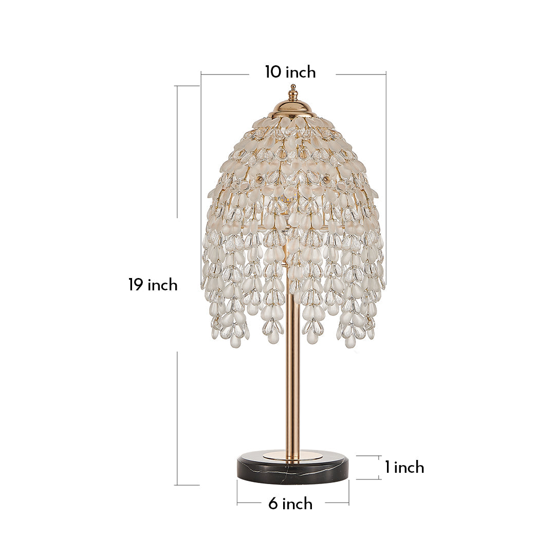 Gold Bedside Table Lamp European Crystal Luxury Lamp