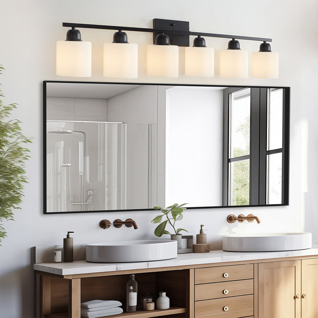 Modern Bathroom Vanity Lights Minimalist Glass Mirror Light