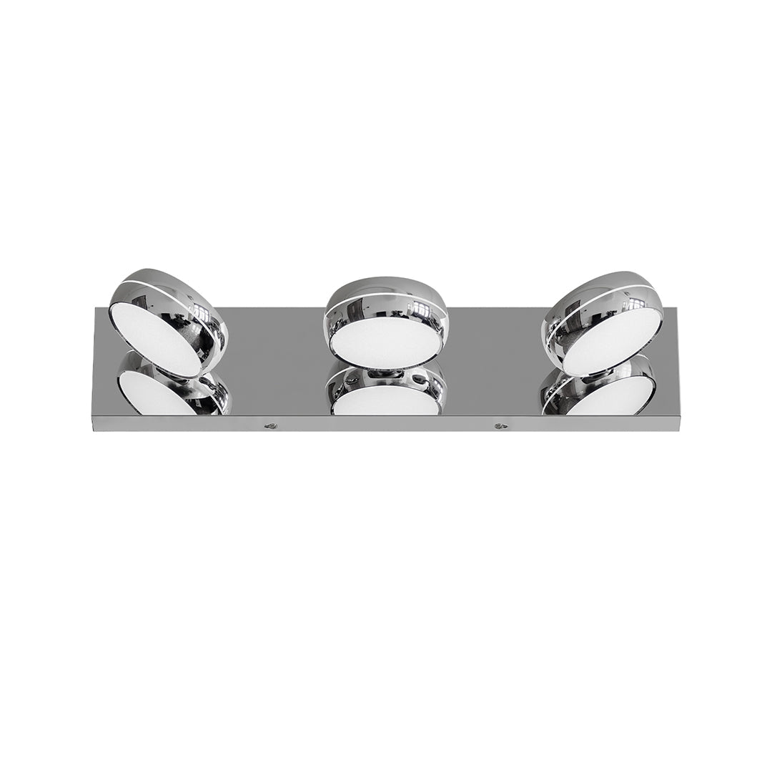 Chrome Bathroom Vanity Light Luxury Minimalist Aluminum Mirror Light