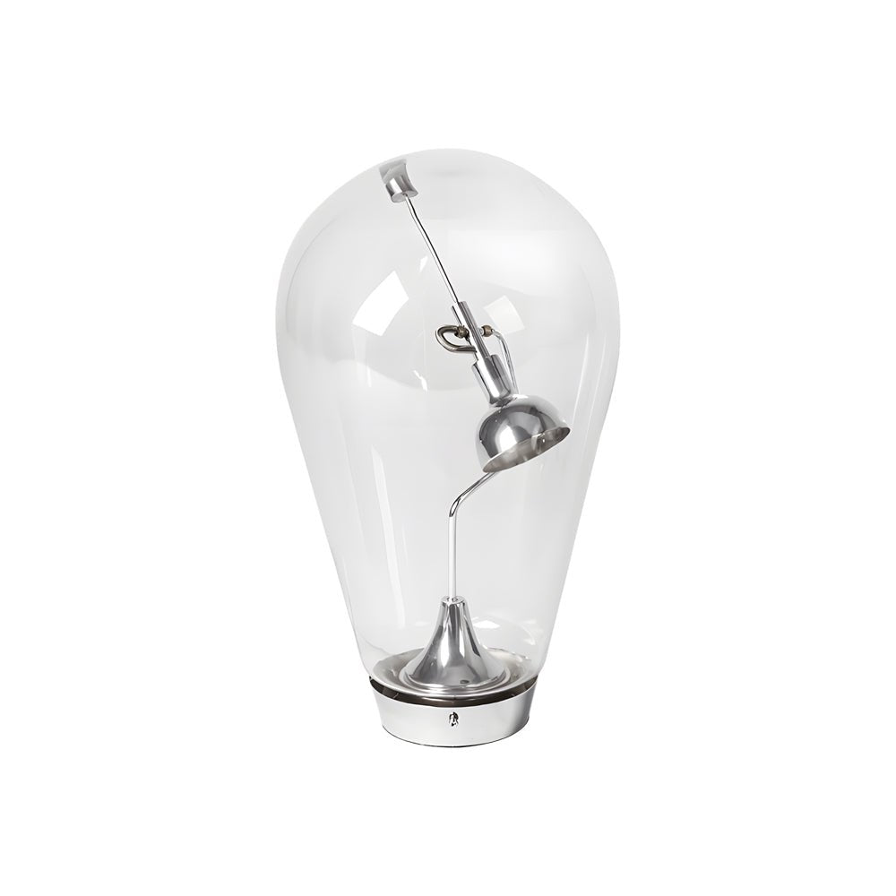 Touch-Dimming Glass Bulb Home Office Desk Lamp with Industrial Magnetic Control Design