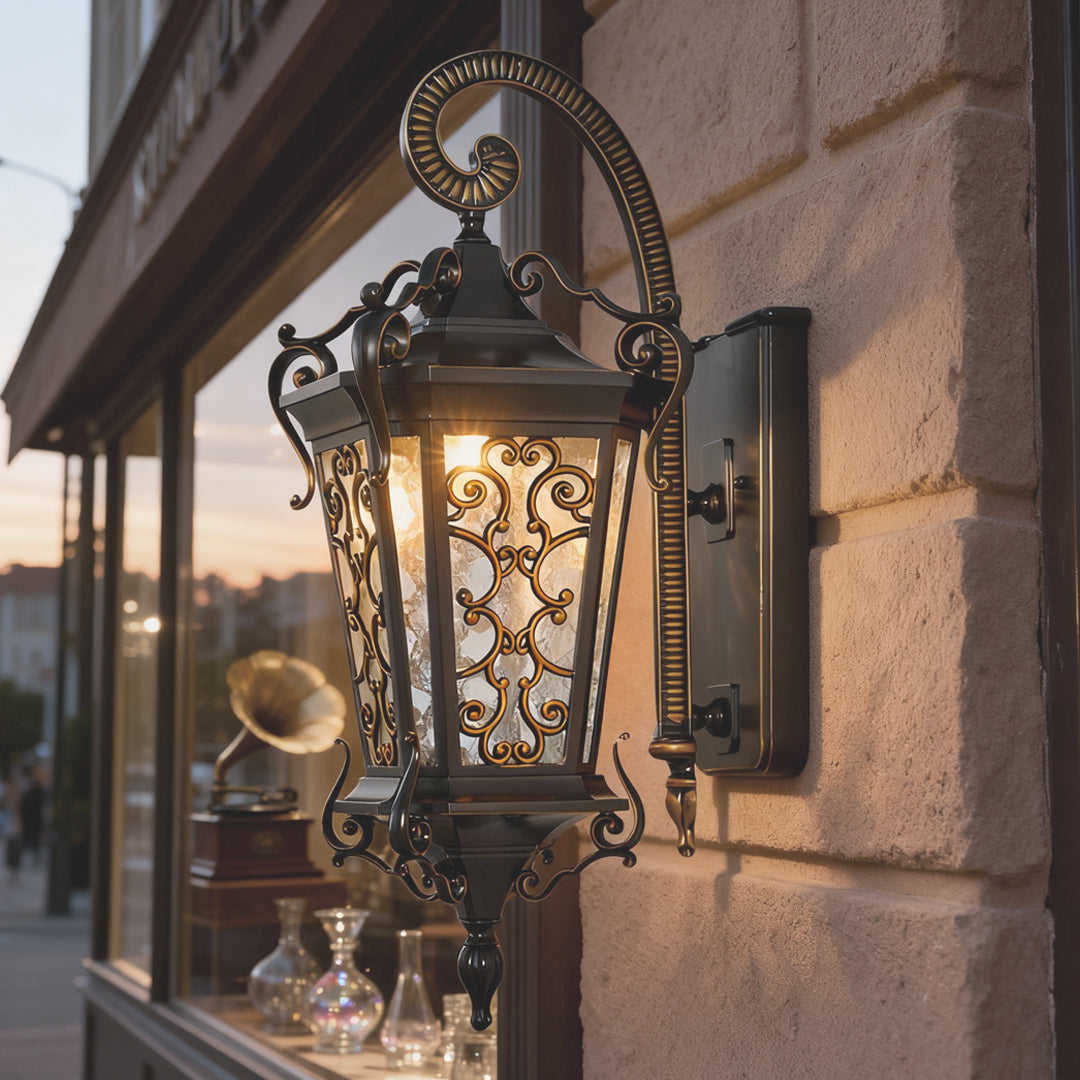 Antique Outdoor Wall Sconces Waterproof European Lamp