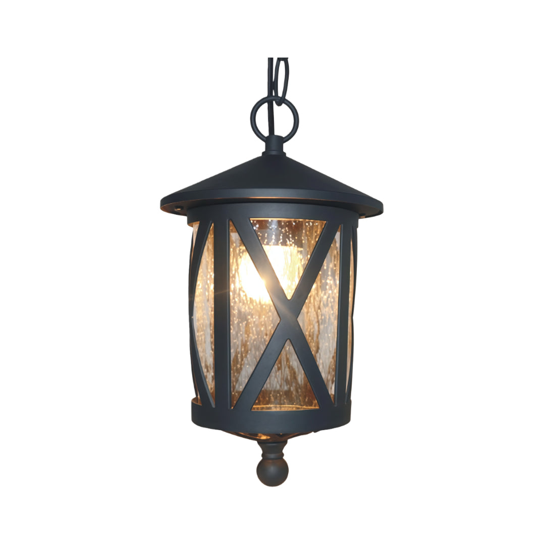 Black Outdoor Pendant Light Classic Adjustable Chain Ceiling Lights