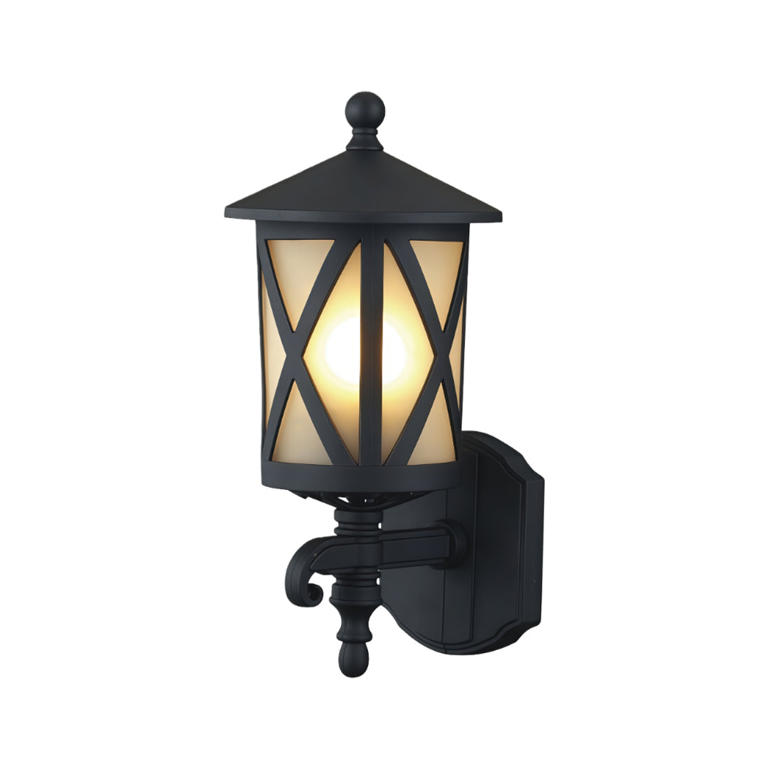 Outdoor Black Wall Light European Style Outdoor Waterproof Aluminum