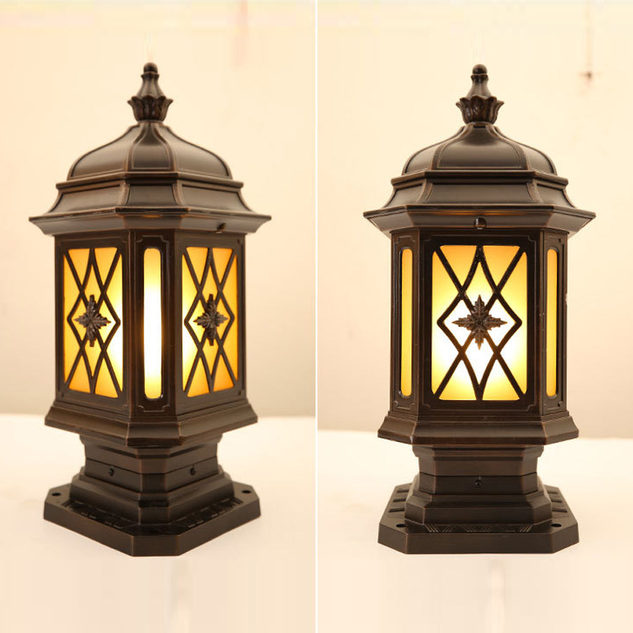 Outside Pillar Lights Modern Waterproof