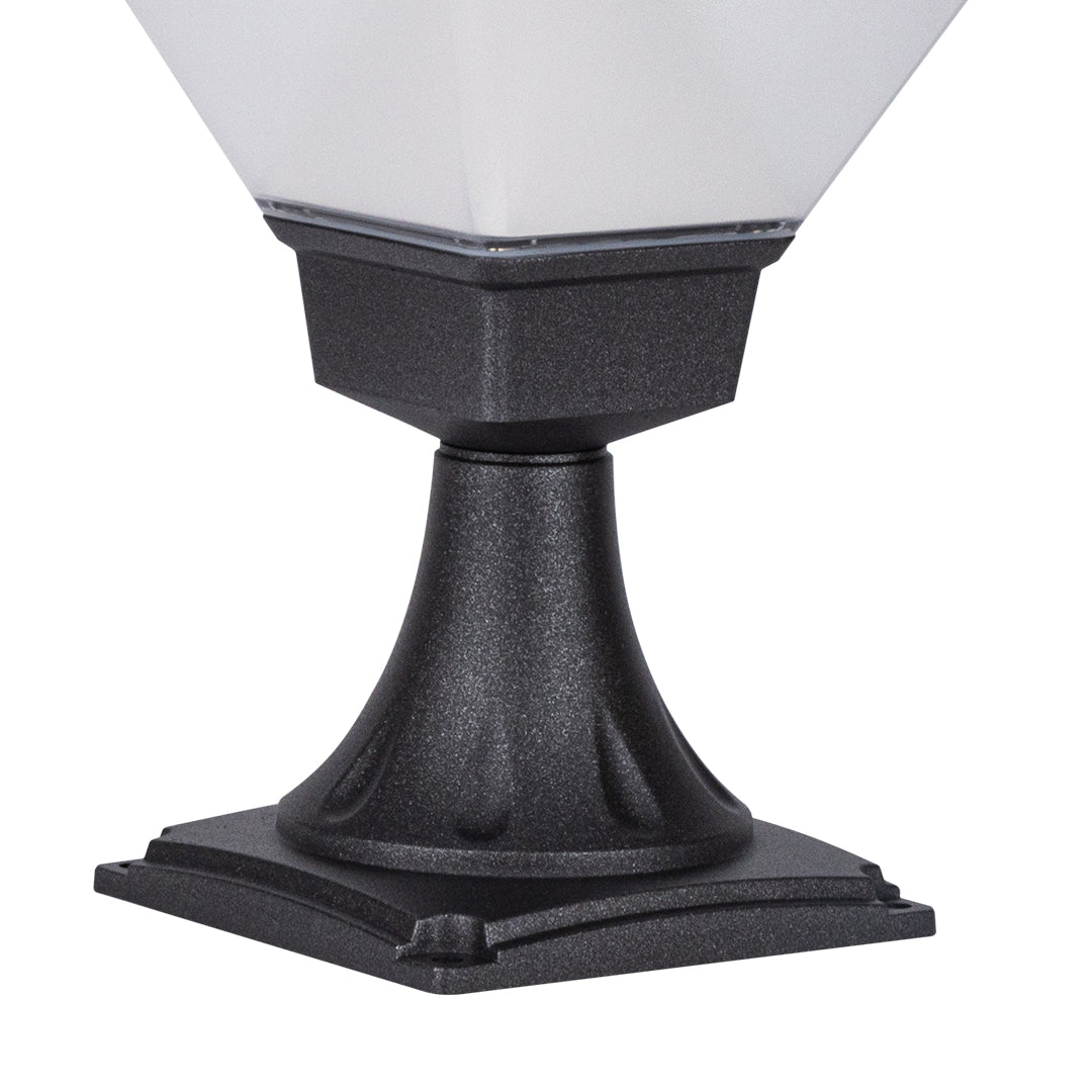 Outdoor Garden Pathway Light Simple Black Hard-Wired Bollard Light