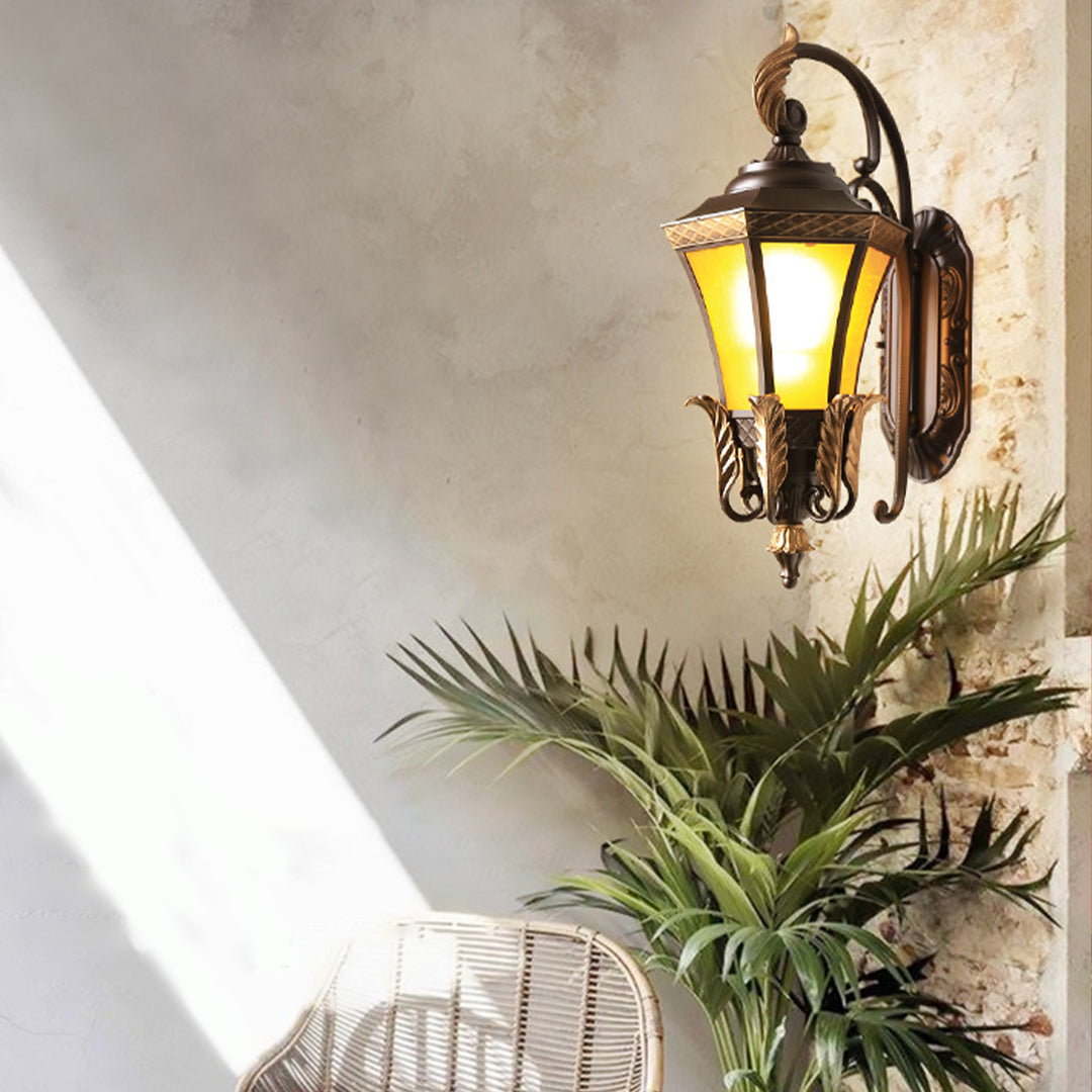 Copper Wall Sconce Outdoor European-Style Waterproof Lighting