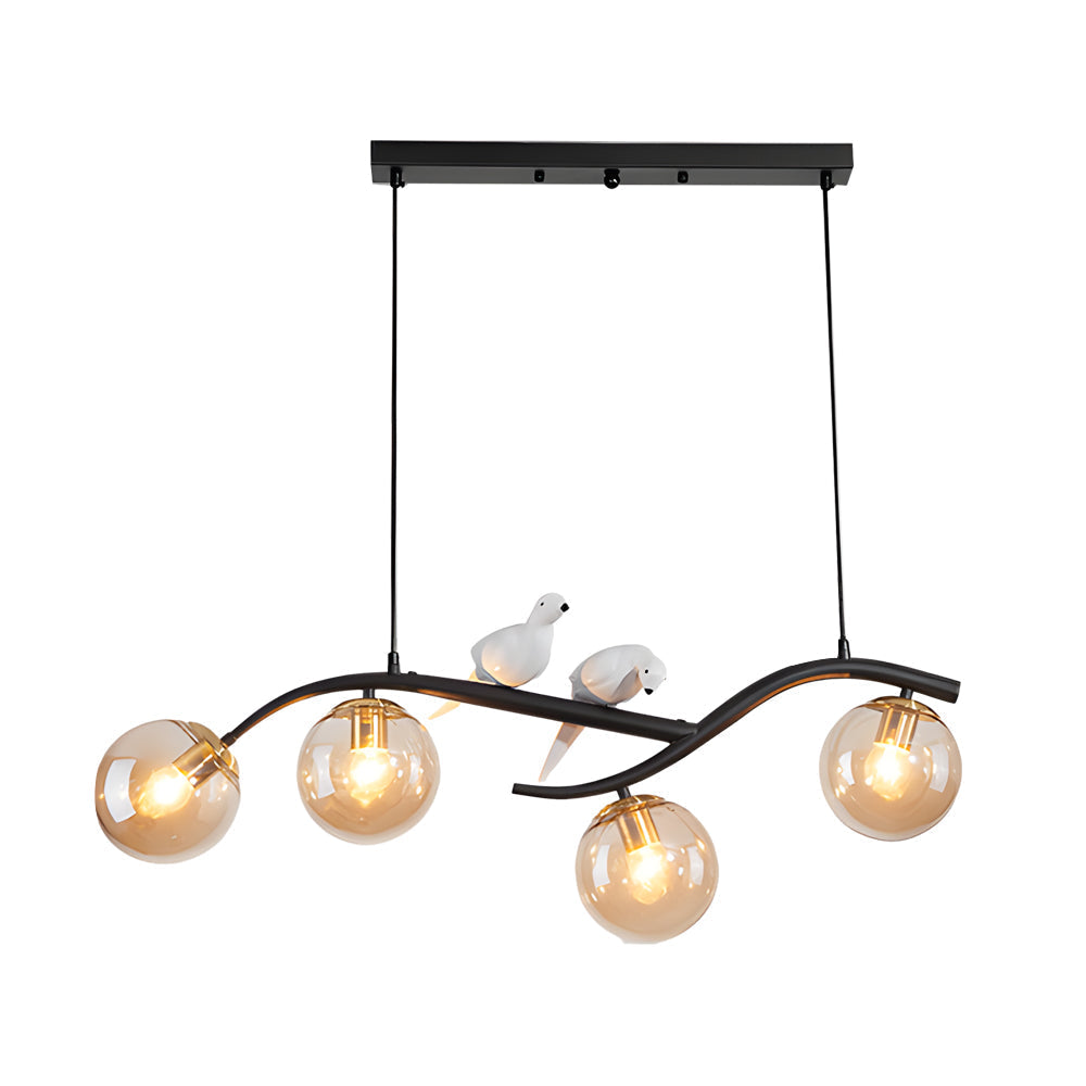 Tree Branch Pendant Light Farmhouse Bird Ceiling Light