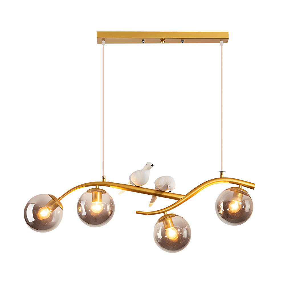 Tree Branch Pendant Light Farmhouse Bird Ceiling Light