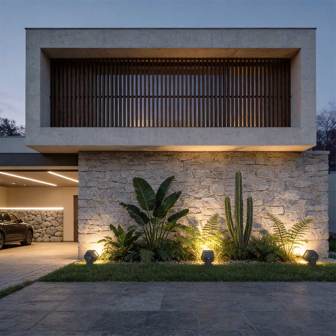 Tree Spotlight Modern Gray Outdoor Landscape Light