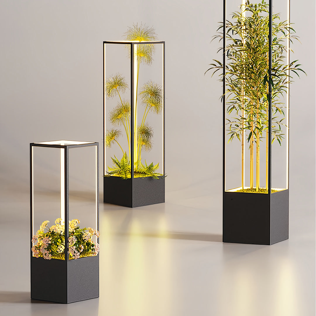 Square Floor Lamps with a Sleek Design Versatile Waterproof Light