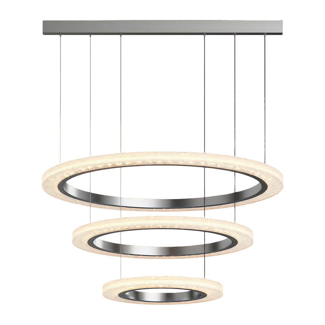Round Modern Chandelier Minimalist Acrylic Ceiling Light