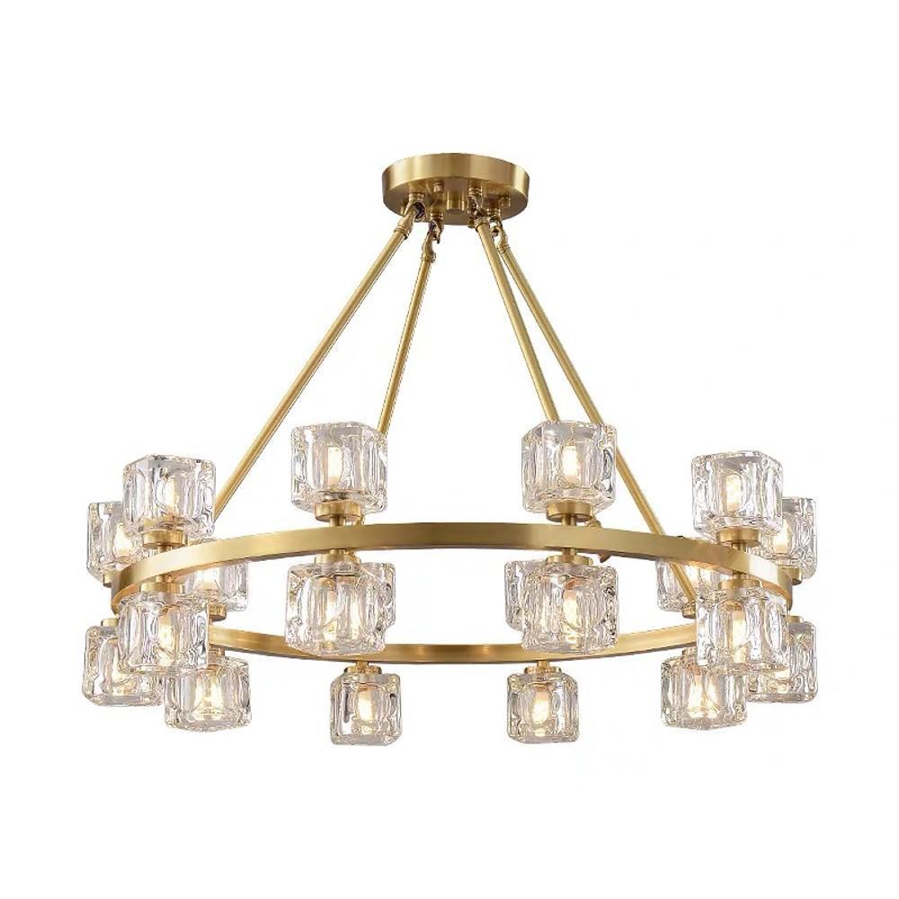 Circles Spotlights Industrial Brass Chandeliers LED Ceiling Light