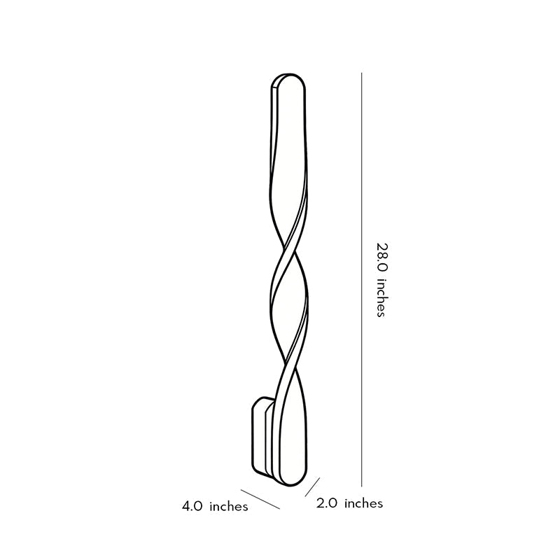 Twisted LED Wall Lights Creative Spiral-Shaped LED Light