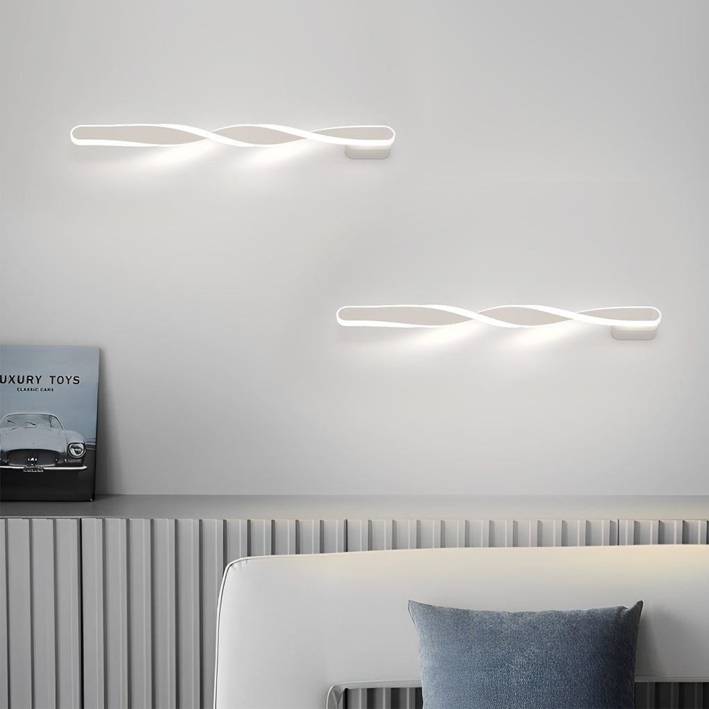 Twisted LED Wall Lights Creative Spiral-Shaped LED Light