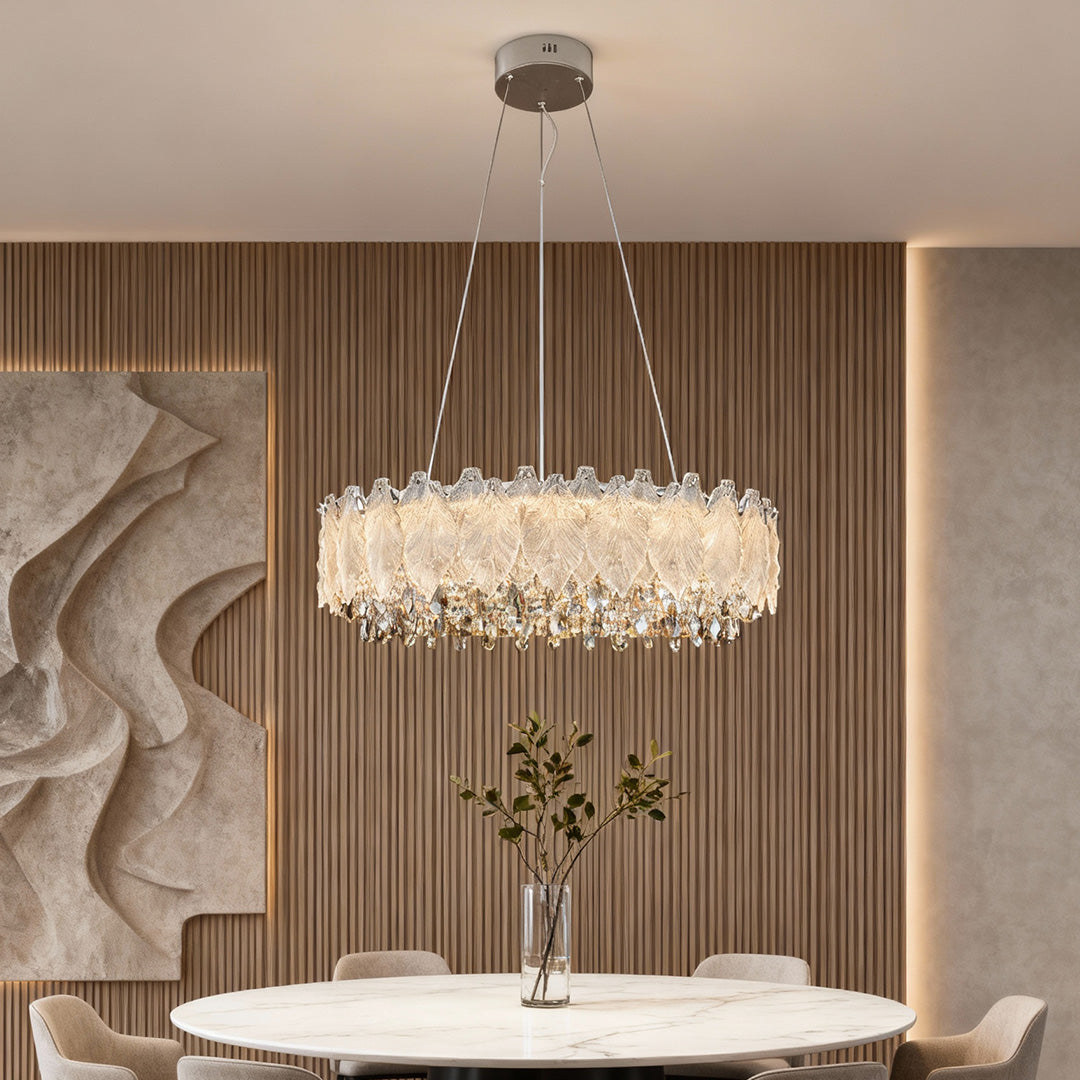 Country French Chandelier Gold Crystal Ceiling Light