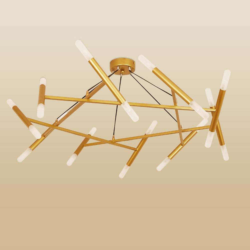 Creative Metal Design 16-Lights LED Industrial Chandeliers Hanging Lamp